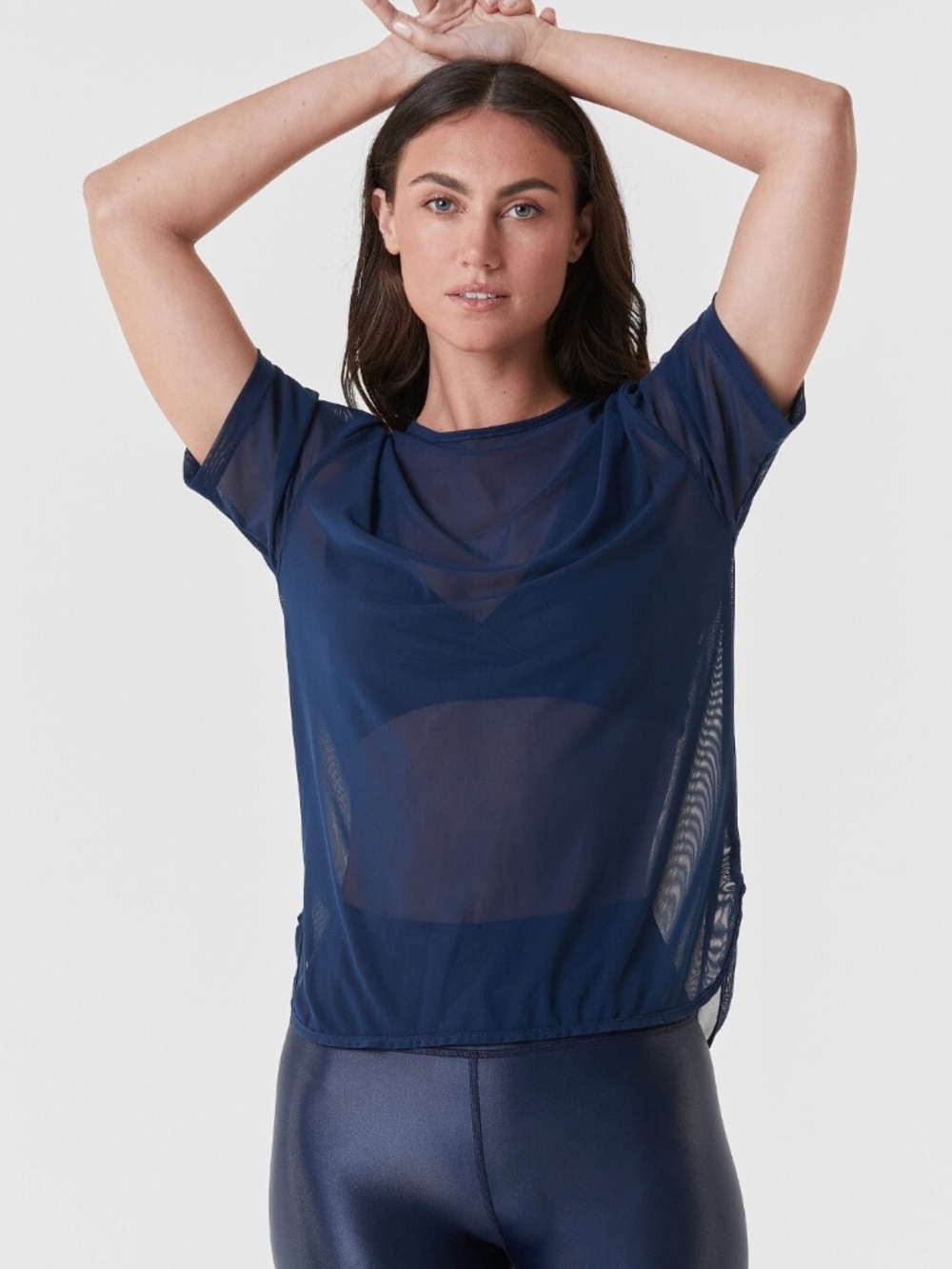 NOLI Mesh Flow Tee | Size M | Color: Wine | NWTNOLI Mesh Flow Tee | Size M | Col